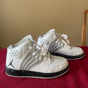 Youth White and Black Jordans